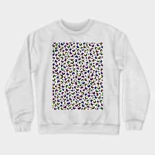 Multi Colored Leopard Spots Crewneck Sweatshirt